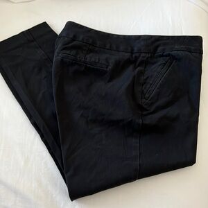 LOFT‎ 14 P modern crop black pants Sz 14P